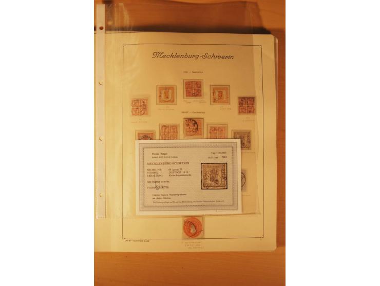 1849/1920, vorwiegend gestempelte umfangreiche Sammlung von Baden bis Württemberg, bis auf wenige Werte kpl., dabei zahlreich