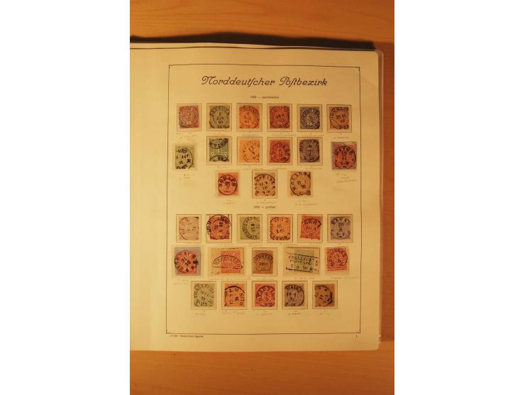1849/1920, vorwiegend gestempelte umfangreiche Sammlung von Baden bis Württemberg, bis auf wenige Werte kpl., dabei zahlreich