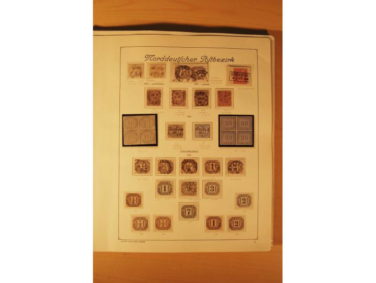 1849/1920, vorwiegend gestempelte umfangreiche Sammlung von Baden bis Württemberg, bis auf wenige Werte kpl., dabei zahlreich