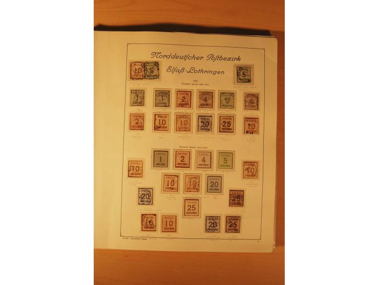 1849/1920, vorwiegend gestempelte umfangreiche Sammlung von Baden bis Württemberg, bis auf wenige Werte kpl., dabei zahlreich
