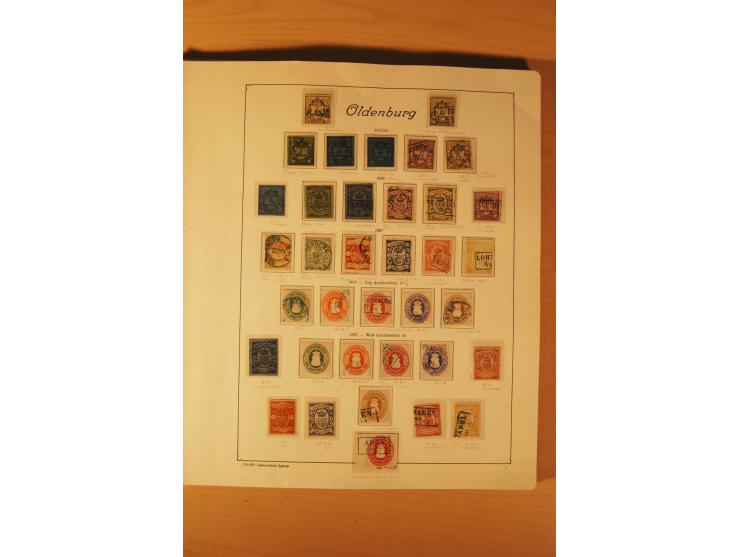 1849/1920, vorwiegend gestempelte umfangreiche Sammlung von Baden bis Württemberg, bis auf wenige Werte kpl., dabei zahlreich
