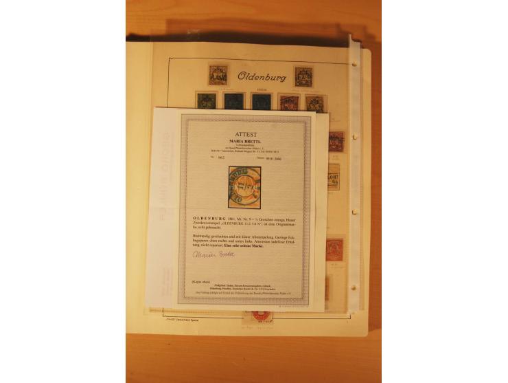 1849/1920, vorwiegend gestempelte umfangreiche Sammlung von Baden bis Württemberg, bis auf wenige Werte kpl., dabei zahlreich