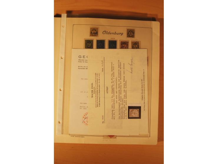 1849/1920, vorwiegend gestempelte umfangreiche Sammlung von Baden bis Württemberg, bis auf wenige Werte kpl., dabei zahlreich