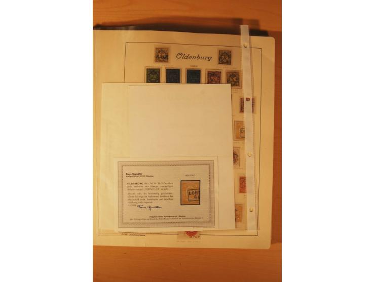 1849/1920, vorwiegend gestempelte umfangreiche Sammlung von Baden bis Württemberg, bis auf wenige Werte kpl., dabei zahlreich