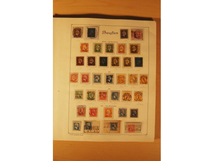 1849/1920, vorwiegend gestempelte umfangreiche Sammlung von Baden bis Württemberg, bis auf wenige Werte kpl., dabei zahlreich