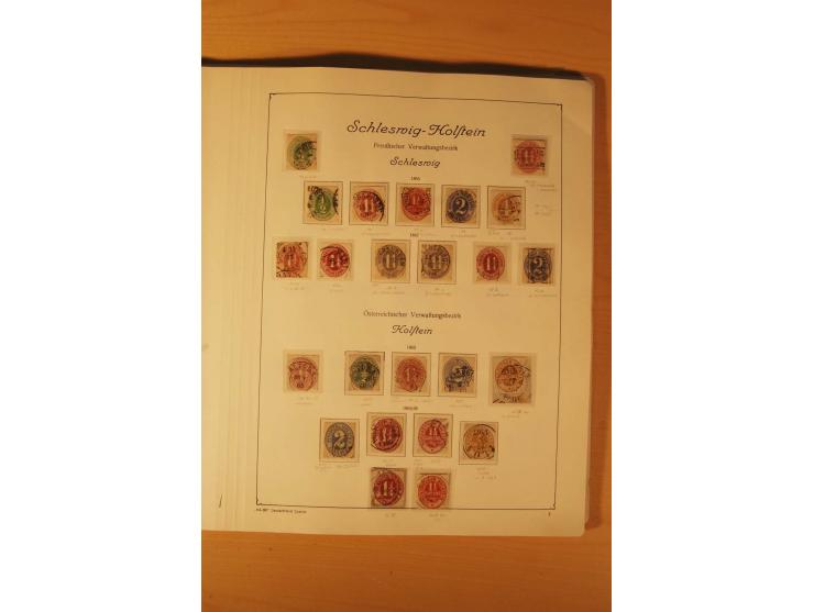 1849/1920, vorwiegend gestempelte umfangreiche Sammlung von Baden bis Württemberg, bis auf wenige Werte kpl., dabei zahlreich