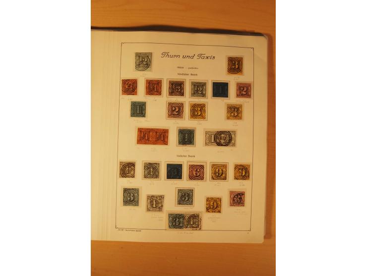 1849/1920, vorwiegend gestempelte umfangreiche Sammlung von Baden bis Württemberg, bis auf wenige Werte kpl., dabei zahlreich
