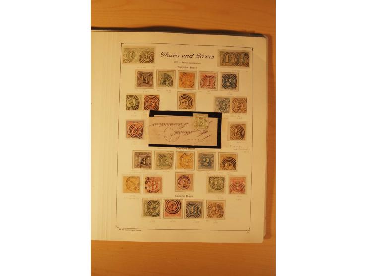 1849/1920, vorwiegend gestempelte umfangreiche Sammlung von Baden bis Württemberg, bis auf wenige Werte kpl., dabei zahlreich