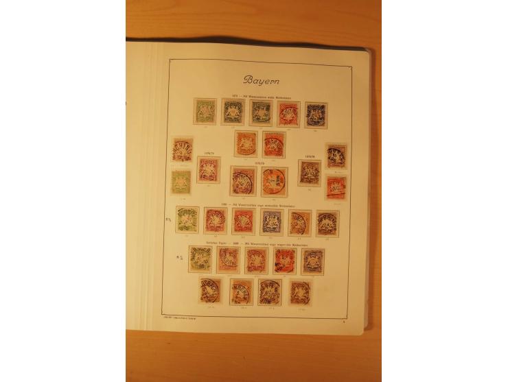 1849/1920, vorwiegend gestempelte umfangreiche Sammlung von Baden bis Württemberg, bis auf wenige Werte kpl., dabei zahlreich