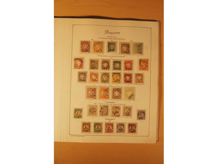 1849/1920, vorwiegend gestempelte umfangreiche Sammlung von Baden bis Württemberg, bis auf wenige Werte kpl., dabei zahlreich