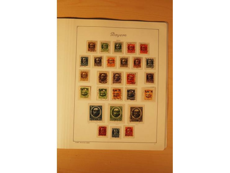 1849/1920, vorwiegend gestempelte umfangreiche Sammlung von Baden bis Württemberg, bis auf wenige Werte kpl., dabei zahlreich