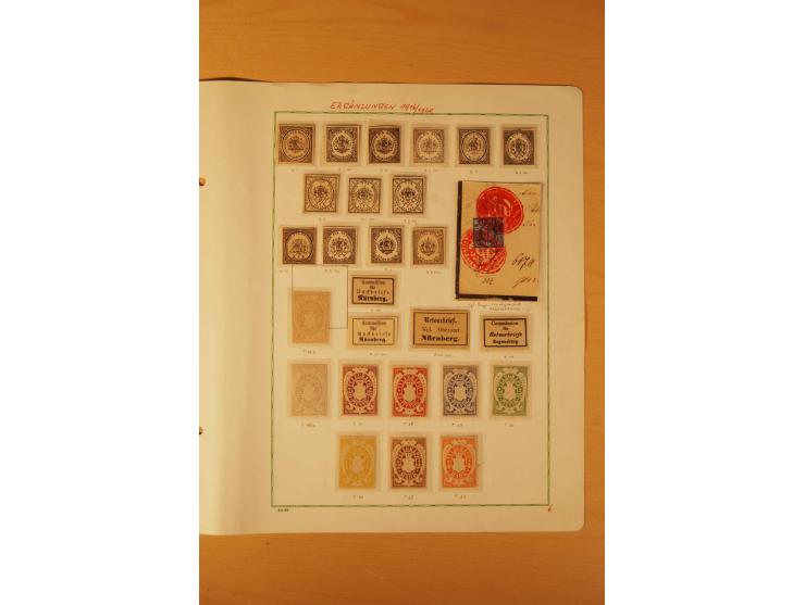 1849/1920, vorwiegend gestempelte umfangreiche Sammlung von Baden bis Württemberg, bis auf wenige Werte kpl., dabei zahlreich