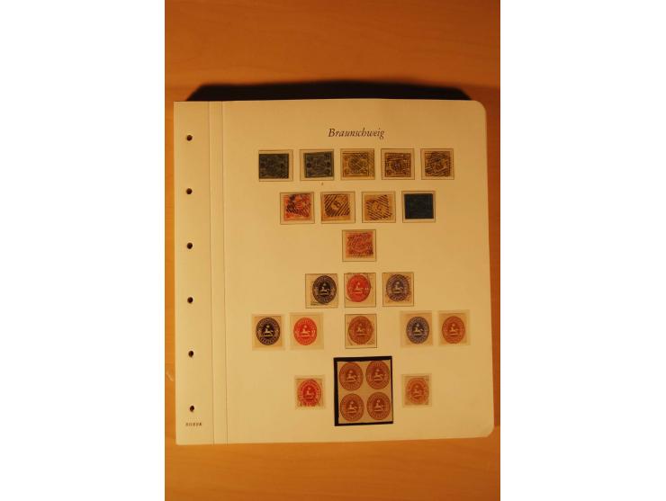 1849/1920, ungebrauchte und gestempelte Sammlung  von Baden bis Württemberg. mit guten Werten wie Baden Mi.-Nr. 1a mit blauem
