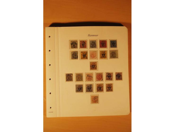 1849/1920, ungebrauchte und gestempelte Sammlung  von Baden bis Württemberg. mit guten Werten wie Baden Mi.-Nr. 1a mit blauem