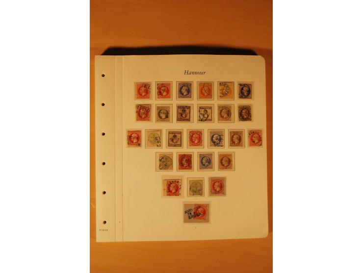 1849/1920, ungebrauchte und gestempelte Sammlung  von Baden bis Württemberg. mit guten Werten wie Baden Mi.-Nr. 1a mit blauem