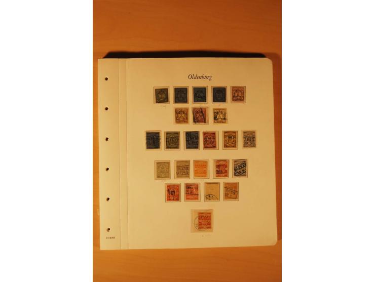 1849/1920, ungebrauchte und gestempelte Sammlung  von Baden bis Württemberg. mit guten Werten wie Baden Mi.-Nr. 1a mit blauem