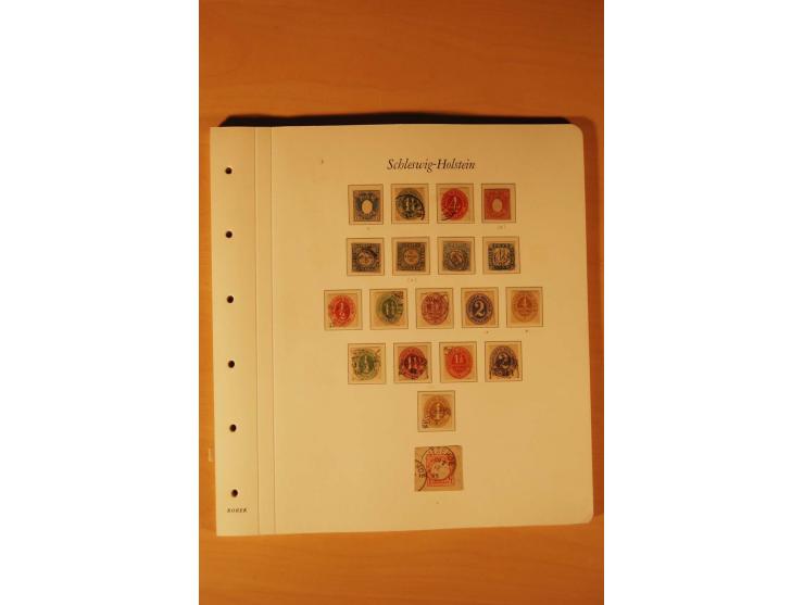 1849/1920, ungebrauchte und gestempelte Sammlung  von Baden bis Württemberg. mit guten Werten wie Baden Mi.-Nr. 1a mit blauem