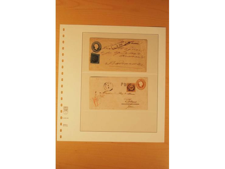 1850/68, hochwertiger kleiner Sammlungsbestand,dabei Mi.-Nr. 1a im 3er-Streifen vom Bogenrand, Nr. 17a und 23 als wertstufeng