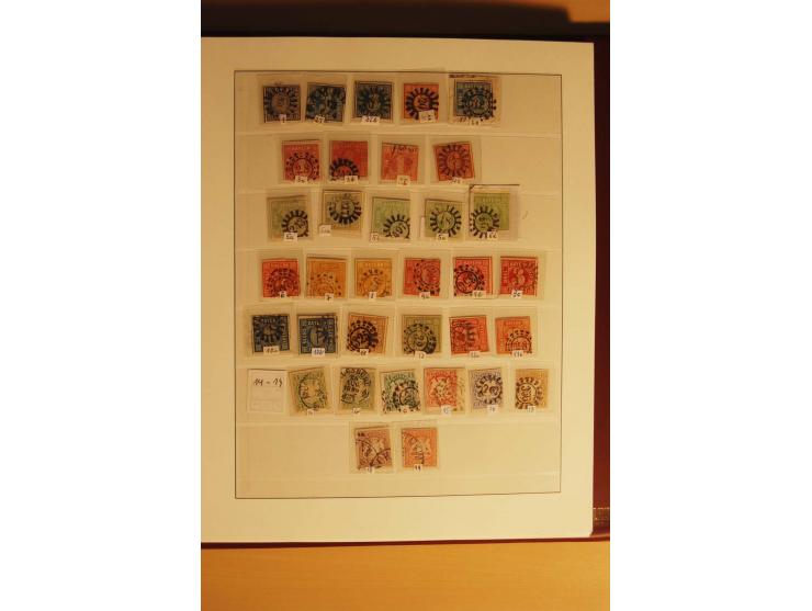 1849/1920, gestempelte Sammlung mit u.a. Mi.-Nr. 1, 3II, 4I, 5b, 7, 13a+b, 19, 21c, 29X, 36, D29, D43 etc., vieles sign., auc