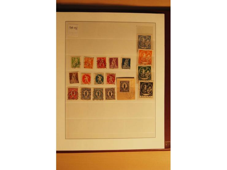 1849/1920, gestempelte Sammlung mit u.a. Mi.-Nr. 1, 3II, 4I, 5b, 7, 13a+b, 19, 21c, 29X, 36, D29, D43 etc., vieles sign., auc