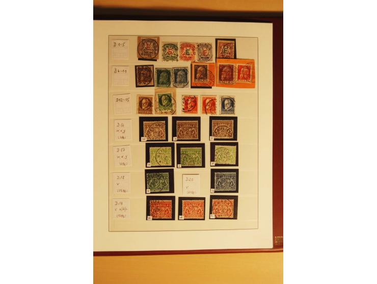 1849/1920, gestempelte Sammlung mit u.a. Mi.-Nr. 1, 3II, 4I, 5b, 7, 13a+b, 19, 21c, 29X, 36, D29, D43 etc., vieles sign., auc