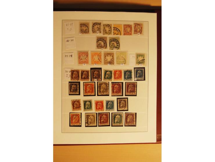 1849/1920, gestempelte Sammlung mit u.a. Mi.-Nr. 1, 3II, 4I, 5b, 7, 13a+b, 19, 21c, 29X, 36, D29, D43 etc., vieles sign., auc