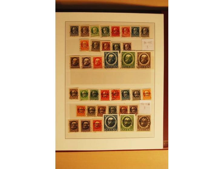 1849/1920, gestempelte Sammlung mit u.a. Mi.-Nr. 1, 3II, 4I, 5b, 7, 13a+b, 19, 21c, 29X, 36, D29, D43 etc., vieles sign., auc