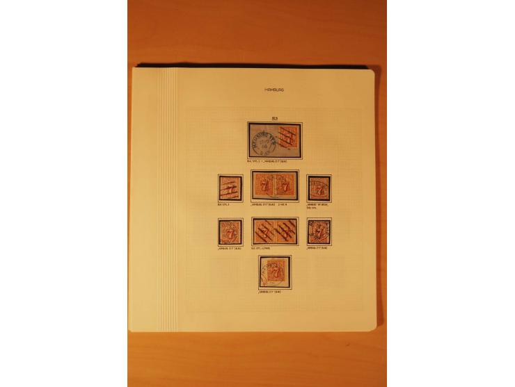 1859/67, ungebrauchte, ungestempelte spezialisierte alte Sammlung mit vielen besseren und interessanten Stücken, dabei u.a. M
