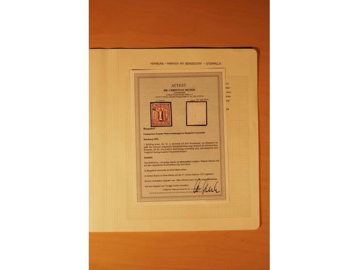 1859/67, ungebrauchte, ungestempelte spezialisierte alte Sammlung mit vielen besseren und interessanten Stücken, dabei u.a. M