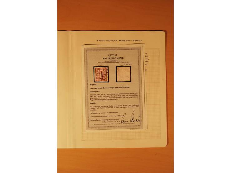 1859/67, ungebrauchte, ungestempelte spezialisierte alte Sammlung mit vielen besseren und interessanten Stücken, dabei u.a. M