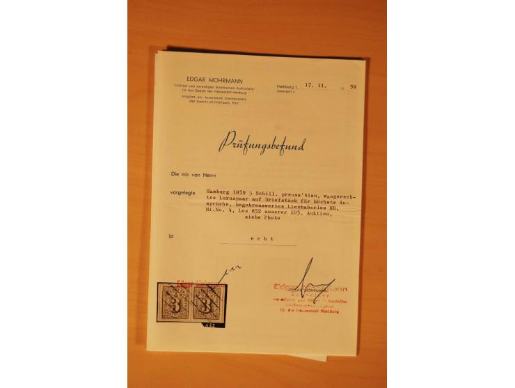 1859/67, ungebrauchte, ungestempelte spezialisierte alte Sammlung mit vielen besseren und interessanten Stücken, dabei u.a. M