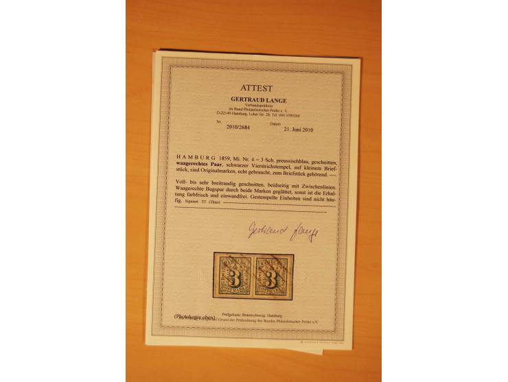 1859/67, ungebrauchte, ungestempelte spezialisierte alte Sammlung mit vielen besseren und interessanten Stücken, dabei u.a. M