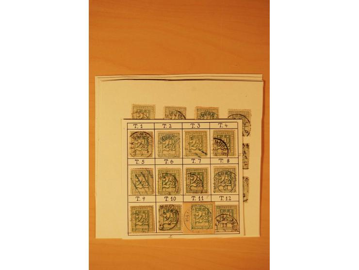 1859/67, ungebrauchte, ungestempelte spezialisierte alte Sammlung mit vielen besseren und interessanten Stücken, dabei u.a. M