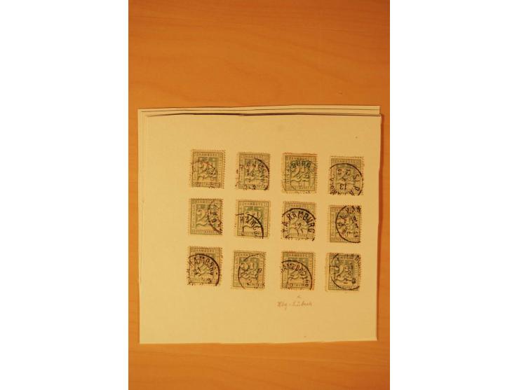 1859/67, ungebrauchte, ungestempelte spezialisierte alte Sammlung mit vielen besseren und interessanten Stücken, dabei u.a. M