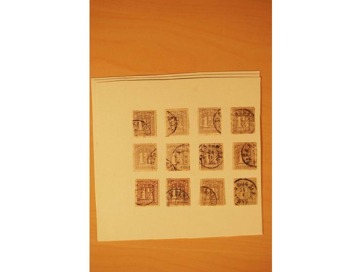1859/67, ungebrauchte, ungestempelte spezialisierte alte Sammlung mit vielen besseren und interessanten Stücken, dabei u.a. M