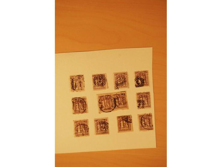 1859/67, ungebrauchte, ungestempelte spezialisierte alte Sammlung mit vielen besseren und interessanten Stücken, dabei u.a. M