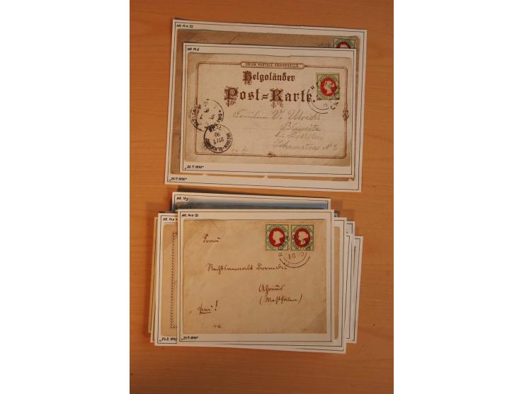 1867/79, ungebrauchte und gestempelte alte Partie mit 28 Briefen und Karten, dabei u.a. Mi.-Nr. 1I, Nr. 4 mit Hamburger Stadt