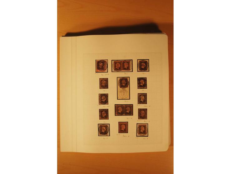 1850/67, zweibändige alte gestempelte Sammlung, dabei rd. 140 Briefe und gebrauchte Ganzsachen sowie eine Vielzahl von losen 