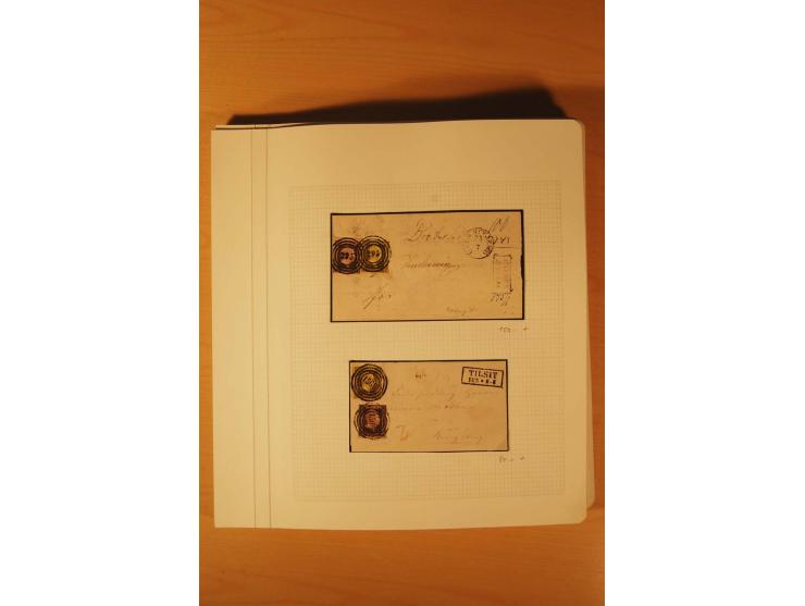 1850/67, zweibändige alte gestempelte Sammlung, dabei rd. 140 Briefe und gebrauchte Ganzsachen sowie eine Vielzahl von losen 