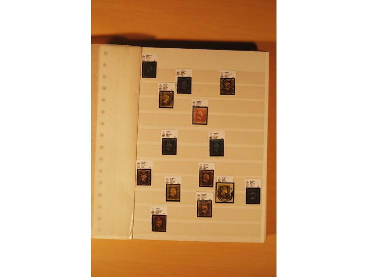 1850/67, ungebrauchte und gestempelte Sammlung, dabei Farbnuancen, dünnes Papier, Plattenfehler wie Mi.-Nr. 11I (Attest Kasta