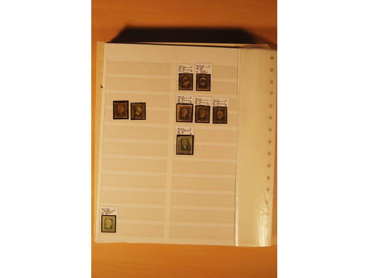 1850/67, ungebrauchte und gestempelte Sammlung, dabei Farbnuancen, dünnes Papier, Plattenfehler wie Mi.-Nr. 11I (Attest Kasta