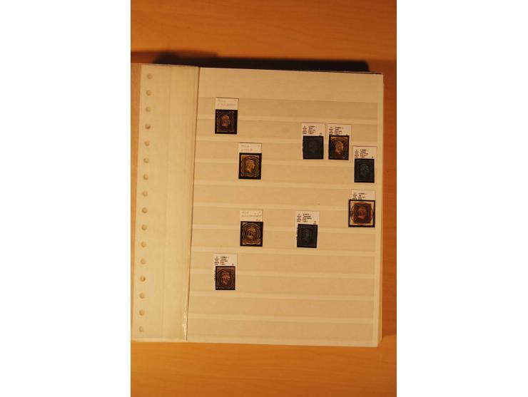 1850/67, ungebrauchte und gestempelte Sammlung, dabei Farbnuancen, dünnes Papier, Plattenfehler wie Mi.-Nr. 11I (Attest Kasta