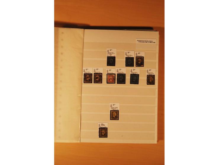1850/67, ungebrauchte und gestempelte Sammlung, dabei Farbnuancen, dünnes Papier, Plattenfehler wie Mi.-Nr. 11I (Attest Kasta