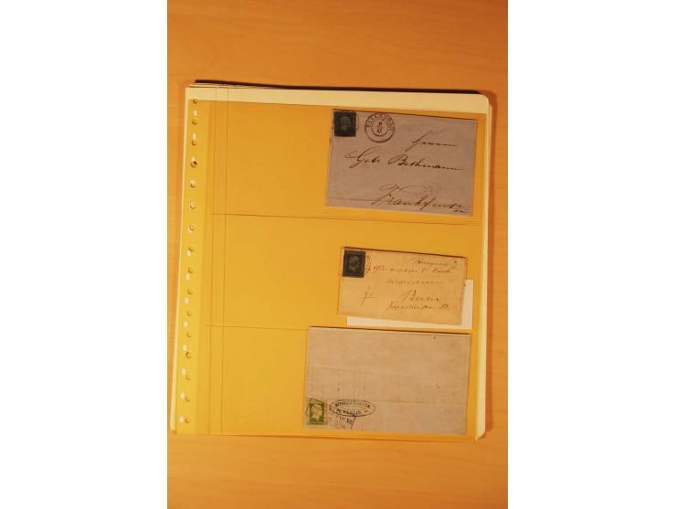 1850/67, ungebrauchte und gestempelte Sammlung, dabei Farbnuancen, dünnes Papier, Plattenfehler wie Mi.-Nr. 11I (Attest Kasta