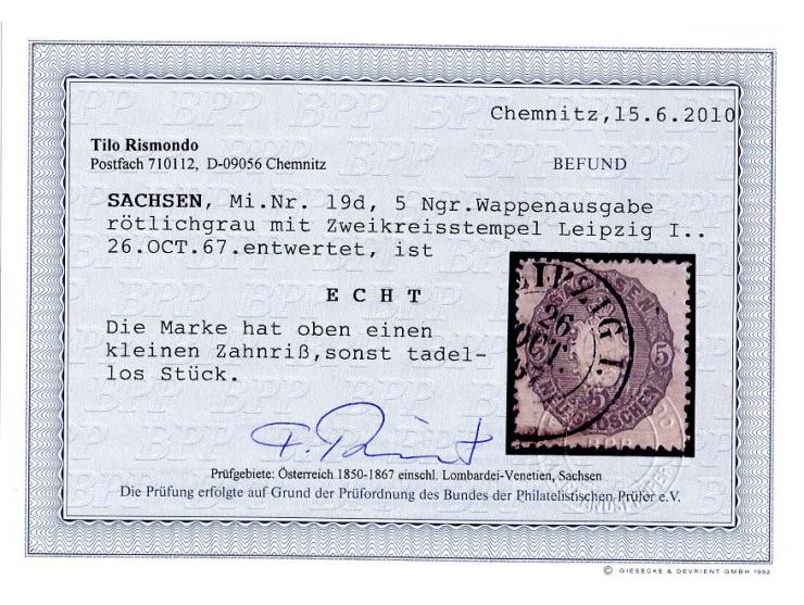 1850/67, gestempelte Sammlung mit u.a. Mi.-Nr. 1a (kleine Mängel), 2Ia (2), 2Id, 2IId, 12 (7), 13 (3), 18aa, 19d (2), 19f etc