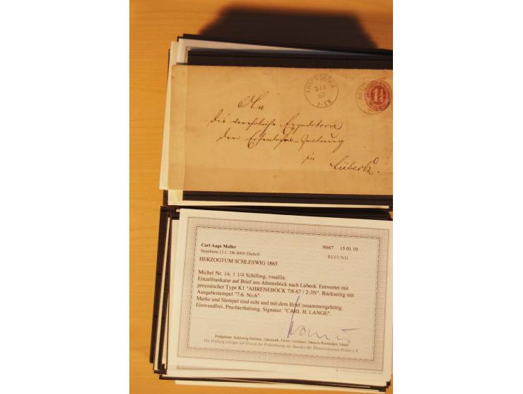 1850/67, ungebrauchte und gestempelte Partie, dabei bessere Werte wie Mi.-Nr. 1a ungebraucht (2) und gestempelt, Einheiten wi