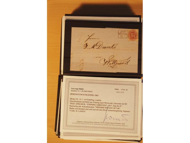 1850/67, ungebrauchte und gestempelte Partie, dabei bessere Werte wie Mi.-Nr. 1a ungebraucht (2) und gestempelt, Einheiten wi
