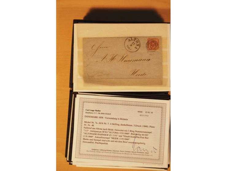 1850/67, ungebrauchte und gestempelte Partie, dabei bessere Werte wie Mi.-Nr. 1a ungebraucht (2) und gestempelt, Einheiten wi