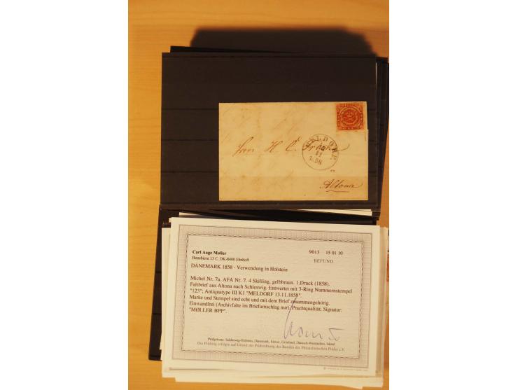 1850/67, ungebrauchte und gestempelte Partie, dabei bessere Werte wie Mi.-Nr. 1a ungebraucht (2) und gestempelt, Einheiten wi