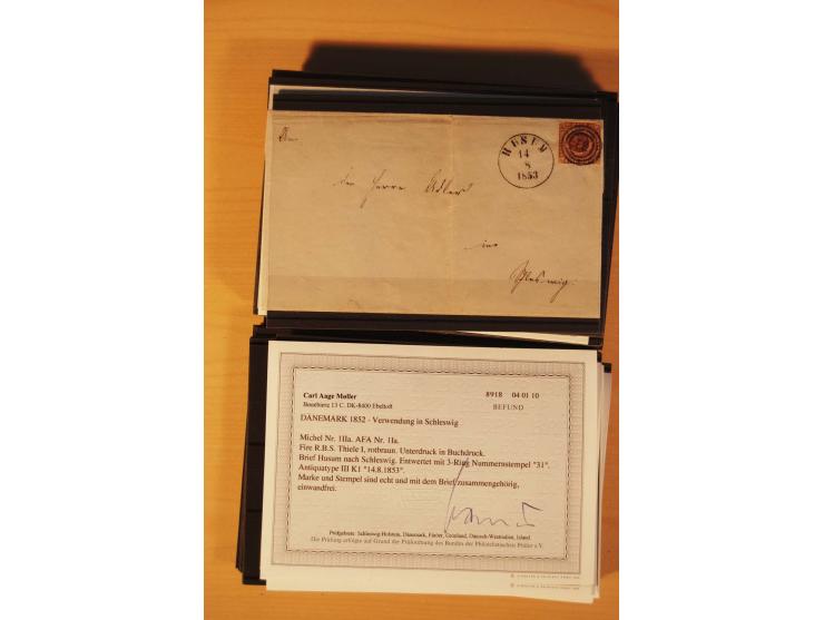 1850/67, ungebrauchte und gestempelte Partie, dabei bessere Werte wie Mi.-Nr. 1a ungebraucht (2) und gestempelt, Einheiten wi